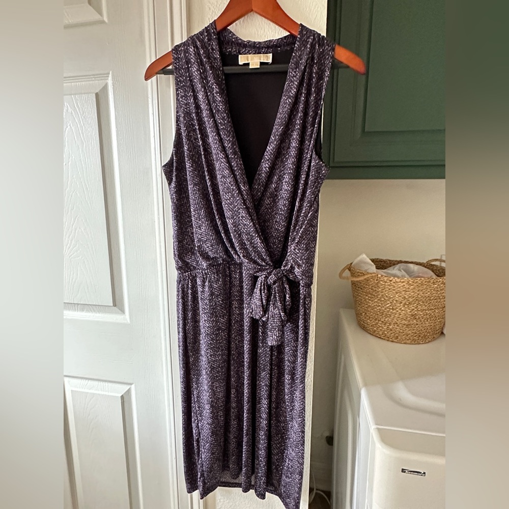Purple and Black Michael Kors Size Small Dress